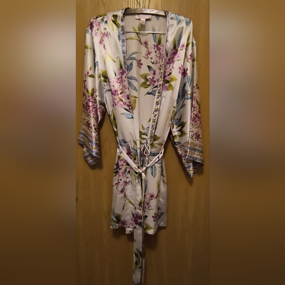Oscar de la Renta pink label xl kimono style bathrobe - Picture 1 of 10
